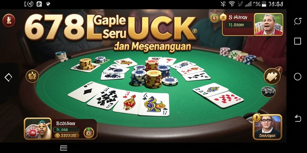 Tampilan gameplay Gaple yang menarik dan interaktif.
