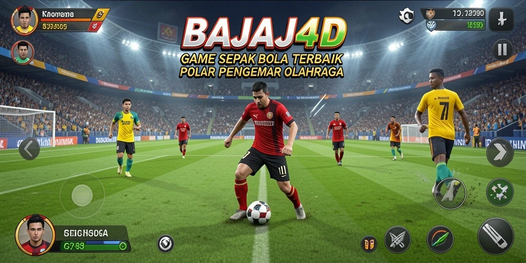 Tangkapan layar gameplay BAJAJ4D menampilkan aksi sepak bola yang mendebarkan.