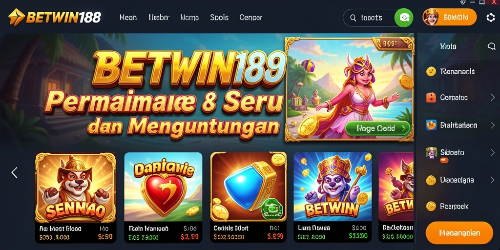 Screenshot BETWIN188 menampilkan gameplay Slot yang menarik dan interaktif.