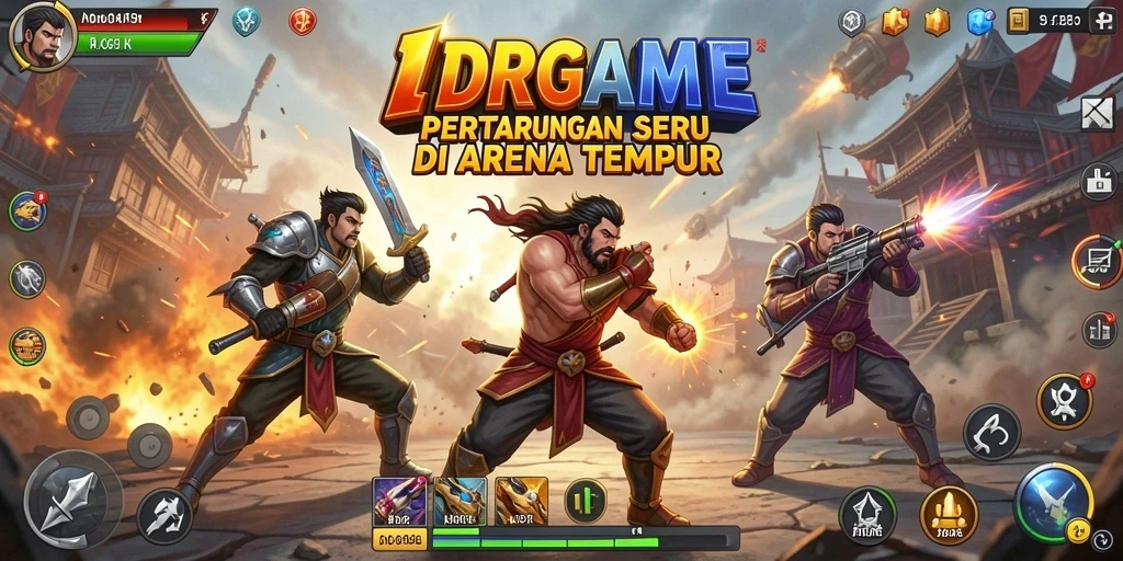 Tangkapan layar IDRGAME menampilkan aksi pertarungan intens di arena.