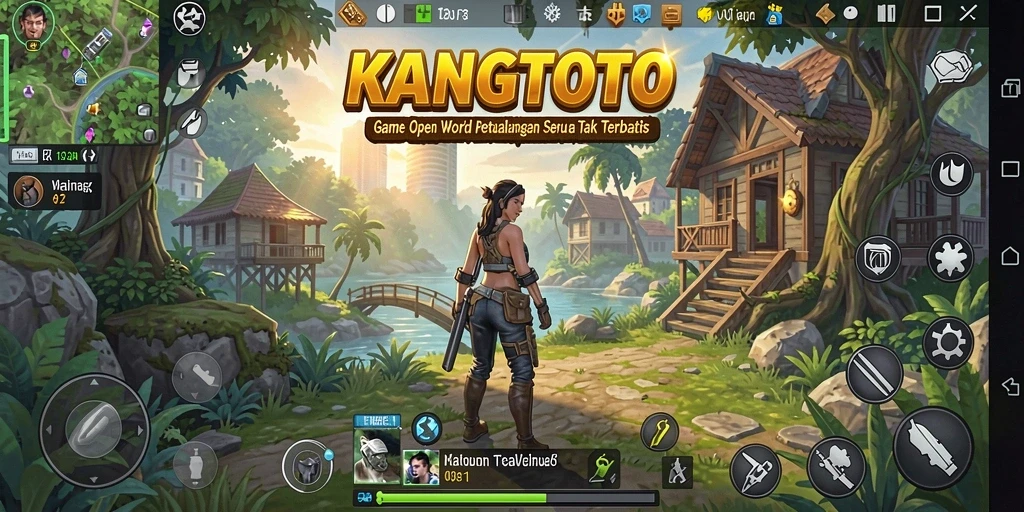 Gambaran gameplay KANGTOTO yang menarik dalam dunia Open World.