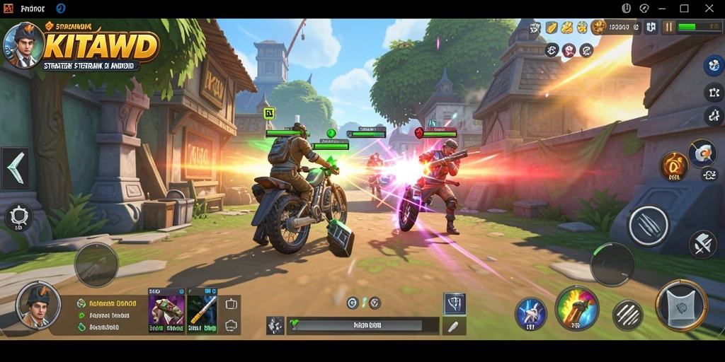 Tampilan dinamis gameplay KITAWD yang menegangkan.