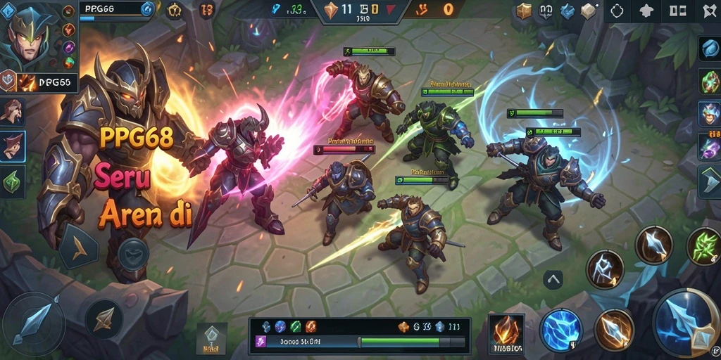 Tampilan memukau dari PGG68 dalam pertempuran MOBA.