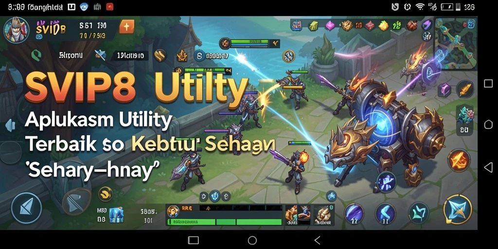 Tampilan utama aplikasi SVIP8 dengan fitur-fitur Utility.