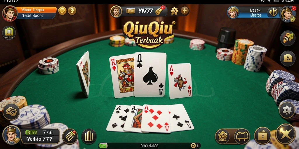 Tampilan gameplay QiuQiu yang memukau dan interaktif.